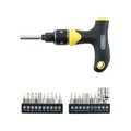 Central Tools General Tools 70211 Ratcheting Multi-Bit T-Handle Screwdriver 1614825